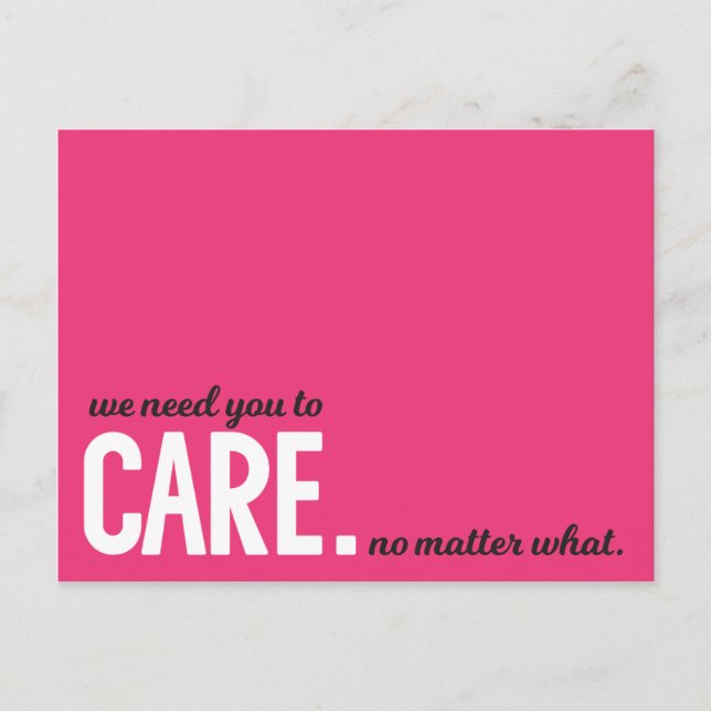 Pro-Choice-Postkarten Postkarte (Vorderseite)