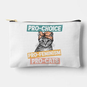 Pro Choice Pro Feminism Pro Cats Zubehörtasche