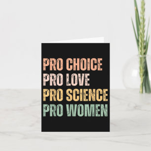 Pro Choice Pro Liebe Pro Science Pro Women Human Karte