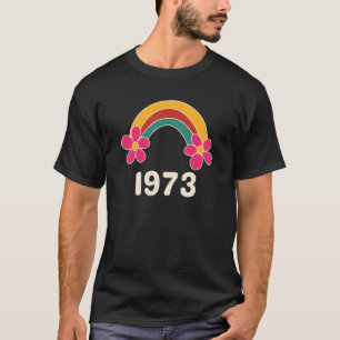 Pro Choice Retro Vintag Rainbow 1973 Feminismus 19 T-Shirt