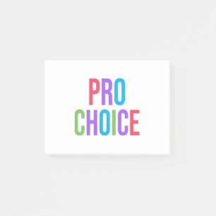 Pro-Choice Roe / Wade Frauenrechte Post-it Klebezettel