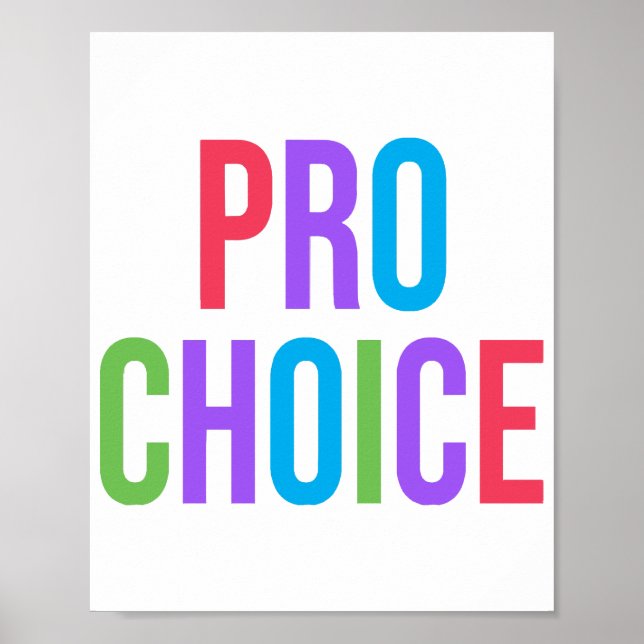 Pro-Choice Roe / Wade Frauenrechte Poster (Vorne)