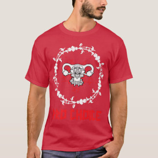 Pro Choice Satanist Pentagram & Uterus Goth Hexe T-Shirt