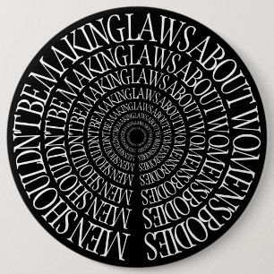 Pro Choice - Schwarzes Button