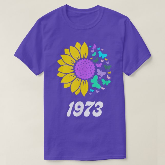 Pro Choice Sonnenblumen und Schmetterlingsblume T-Shirt (Design vorne)
