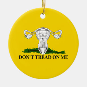 Pro-Choice Tread nicht auf meiner Uterusflagge Keramik Ornament
