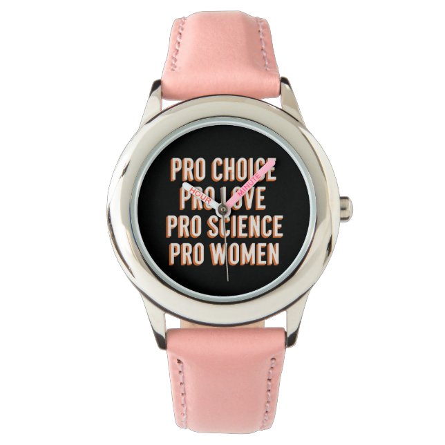 Pro Choice Women's Rights Feminist Patriarchy LGBT Armbanduhr (Vorderseite)