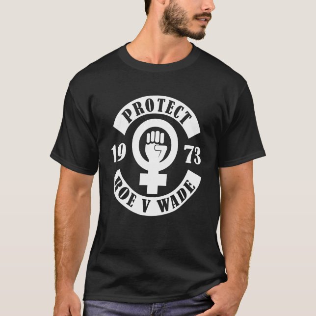 Pro Choise Raise Hand Feminism Schützen Roe V Wade T-Shirt (Vorderseite)