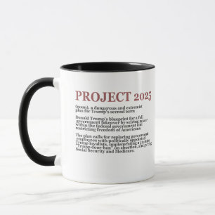 Pro Democracy Anti Project 2025 Republikaner Trump Tasse