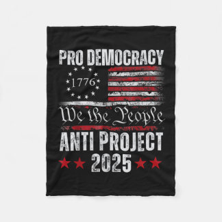 Pro Democracy Anti Project 2025 Stopp Project 2025 Fleecedecke