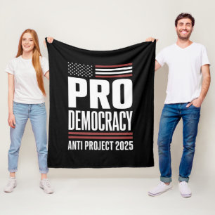 Pro Democracy Anti Project 2025 Trump 2025 Fleecedecke