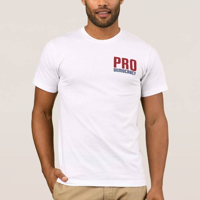 PRO Demokratie BCD T-Shirt (Vorderseite)