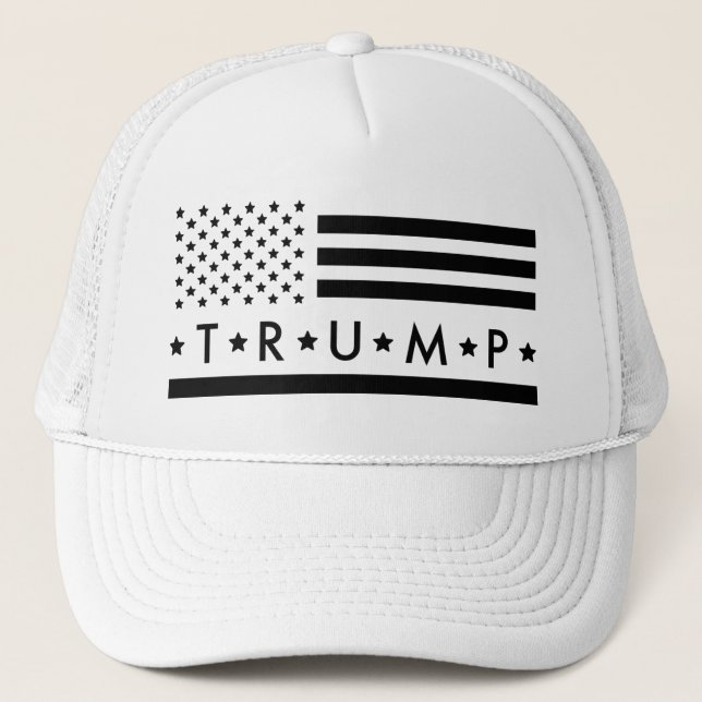 Pro-Demokratie Trump 2024 Trucker Hat Truckerkappe (Vorderseite)
