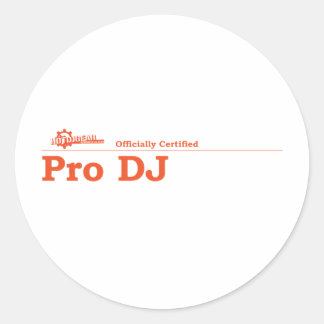 Pro DJ zertifiziert Runder Aufkleber