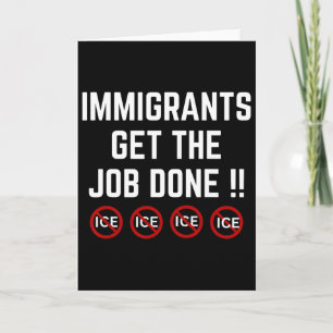 Pro Einwanderer Anti-Eis Anti-Trump Karte