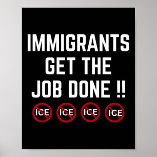 Pro Einwanderer Anti Ice Anti Trump Poster