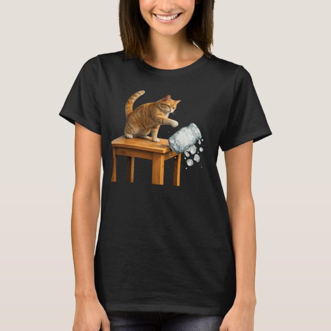  Pro Einwanderung Katze , ICE abschaffen T-Shirt , (Vorderseite)