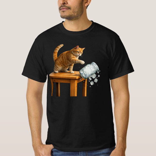  Pro Einwanderung Katze , ICE abschaffen T-Shirt , (Vorderseite)