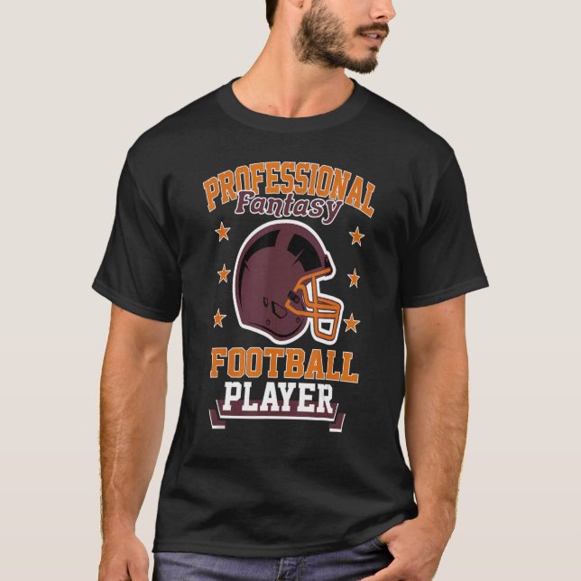 Pro Fantasy Football Player Retro Draft Party Kit T-Shirt (Vorderseite)