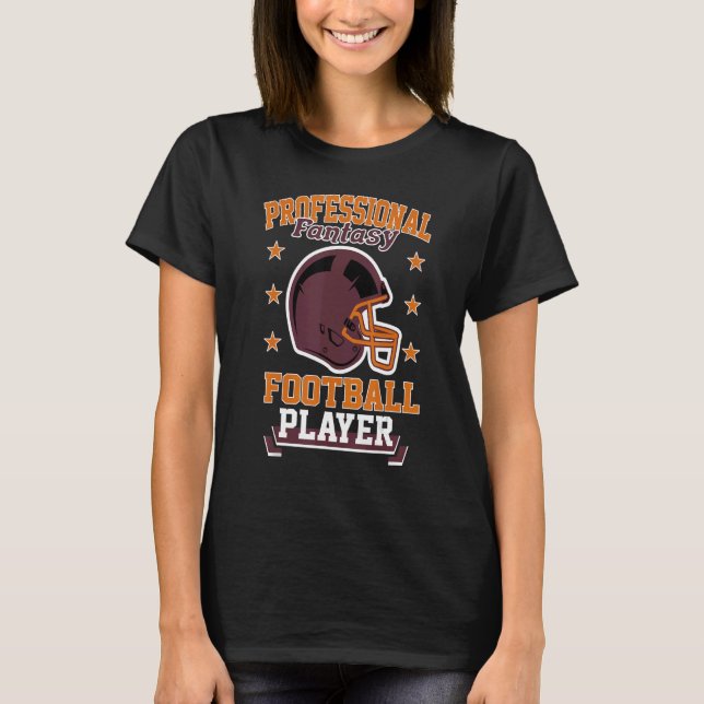 Pro Fantasy Football Player Retro Draft Party Kit T-Shirt (Vorderseite)