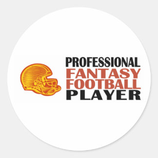 Pro Fantasy Football Player Runder Aufkleber