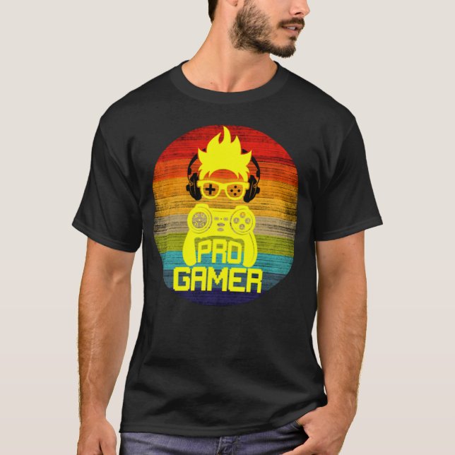 PRO GAMER - GAMING-NERD T-Shirt (Vorderseite)