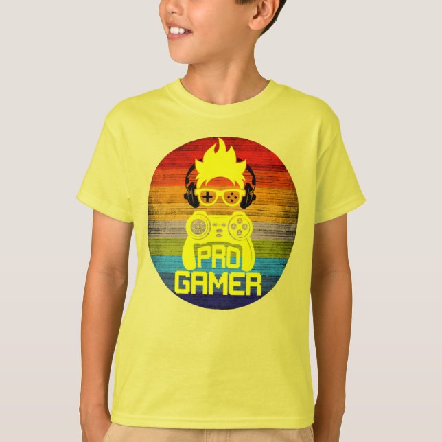 PRO GAMER - GAMING-NERD T-Shirt (Vorderseite)