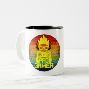 PRO GAMER - GAMING-NERD ZWEIFARBIGE TASSE
