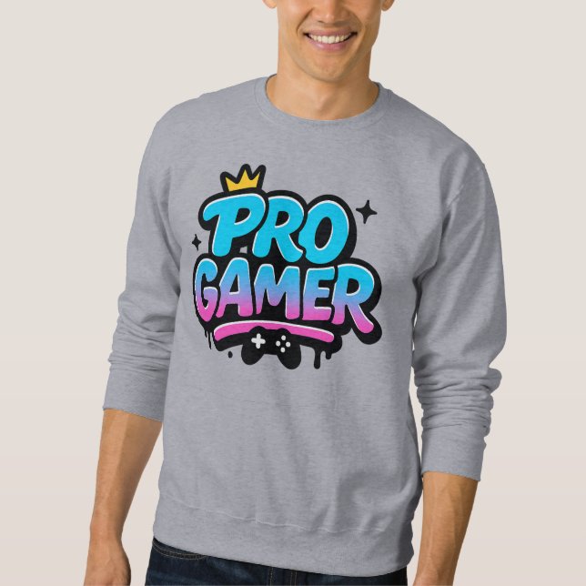 PRO GAMER Graffiti-Logo Sweatshirt (Vorderseite)