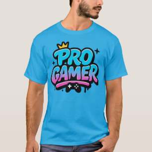 PRO GAMER Graffiti-Logo T-Shirt