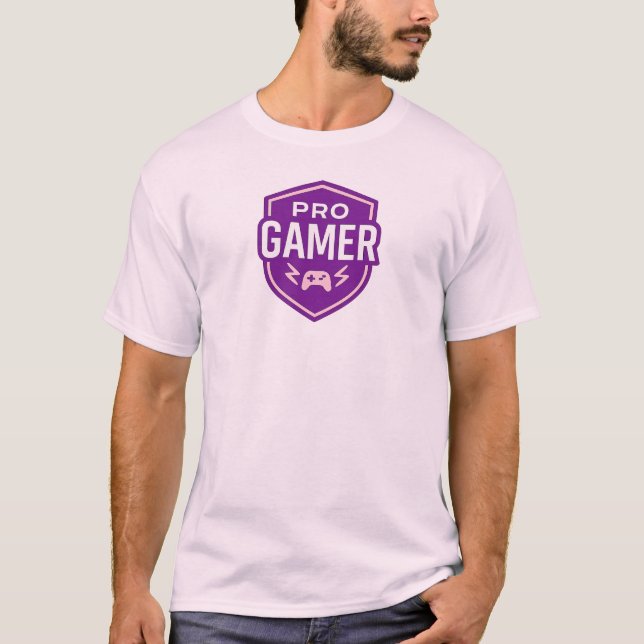 PRO GAMER Shield-Abzeichen T-Shirt (Vorderseite)