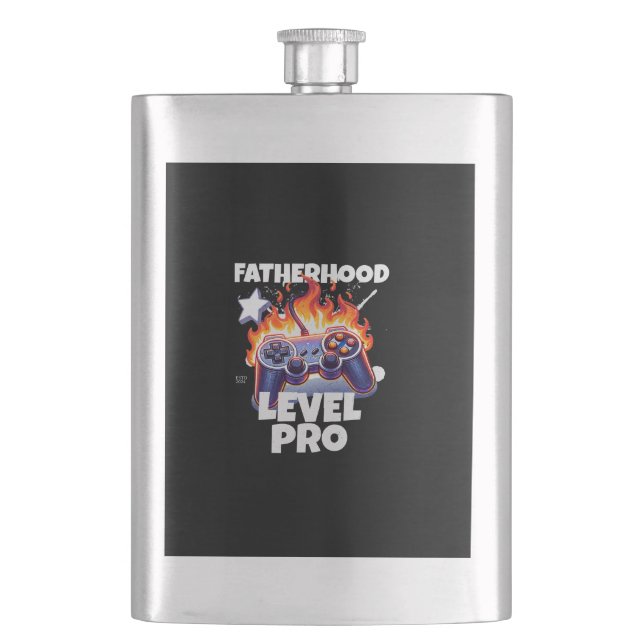 Pro-Gaming der Vaterschaft Flachmann (Vorderseite)