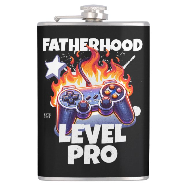 Pro-Gaming der Vaterschaft Flachmann (Vorderseite)