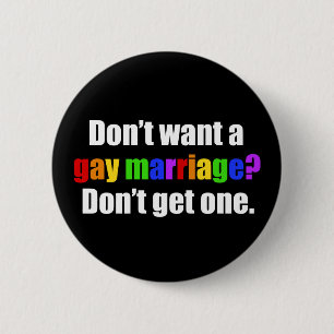 Pro Gay Ehe Button