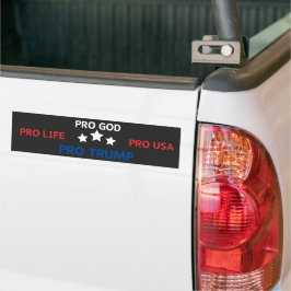 Pro God Pro Life Pro Usa Pro Trump Autoaufkleber