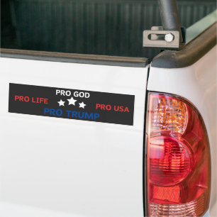 Pro God Pro Life Pro Usa Pro Trump Autoaufkleber