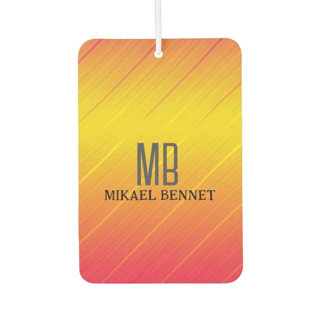 PRO Gold Brushed Metallic Autolufterfrischer (Vorderseite)