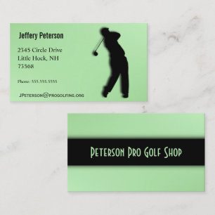 Pro Golf Green Visitenkarte