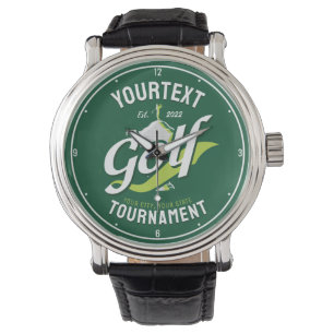 Pro Golfer NAME Golf Trophy Turnier Golfspielen Armbanduhr