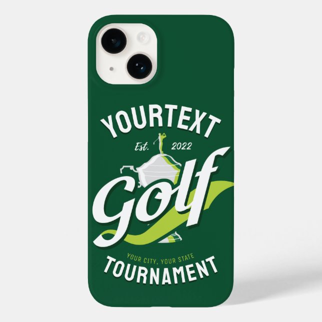 Pro Golfer NAME Golf Trophy Turnier Golfspielen Case-Mate iPhone Hülle (Rückseite)