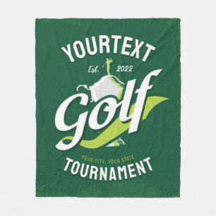 Pro Golfer NAME Golf Trophy Turnier Golfspielen Fleecedecke