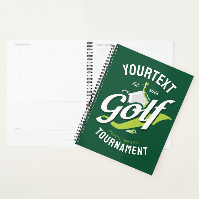 Pro Golfer NAME Golf Trophy Turnier Golfspielen Planer (Anzeige)