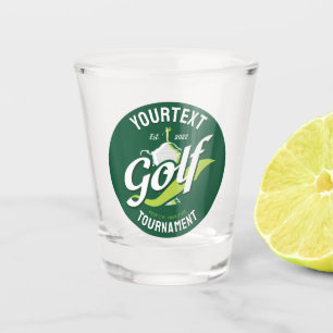 Pro Golfer NAME Golf Trophy Turnier Golfspielen Schnapsglas