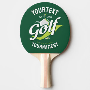 Pro Golfer NAME Golf Trophy Turnier Golfspielen Tischtennis Schläger