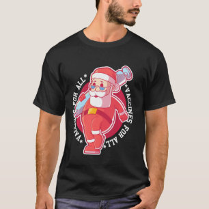 Pro Impfung Funny Tshirt Impfstoff Santa Shirt