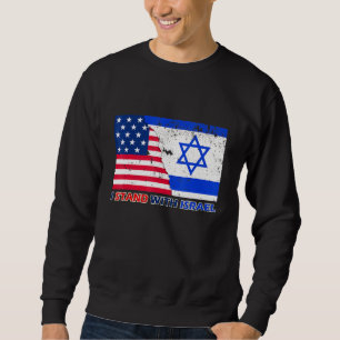 Pro Israel Unterstützer ich mit Israel Patriotic Sweatshirt