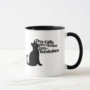 Pro-Katzen für Wahlfreiheit pro-Feminismus Tasse