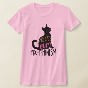 Pro-Katzen Pro-Wahl Pro-Feminismus T-Shirt