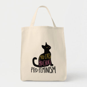 Pro-Katzen Pro-Wahl Pro-Feminismus Tragetasche