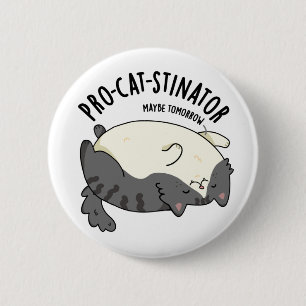 Pro-Katzenstinator Funny Fat Cat Pun Button